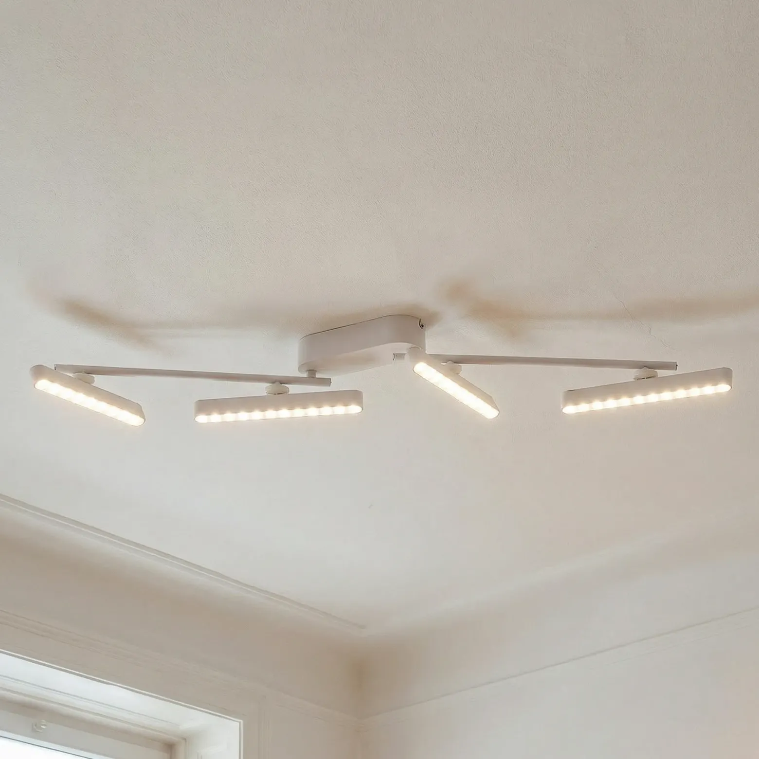 Foco LED Eldrin de Lindby, blanco, 4 luces, puntos de luz