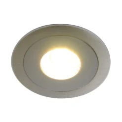 Foco LED empotrable para muebles AR 68 4W acero inoxidable 2700K