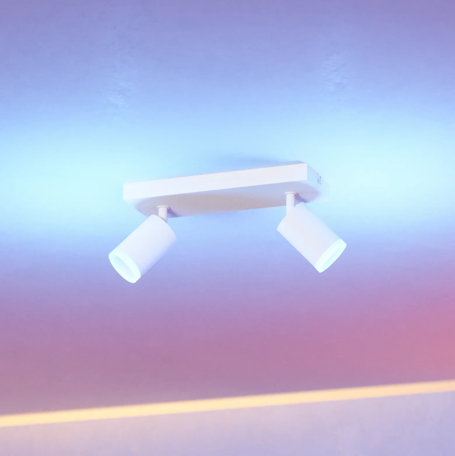 Foco LED inteligente EGLO connect Melitello-Z, 2 luces, blanco