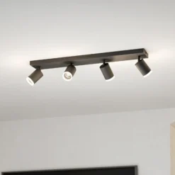 Foco LED inteligente EGLO connect Melitello-Z, 4 luces, negro
