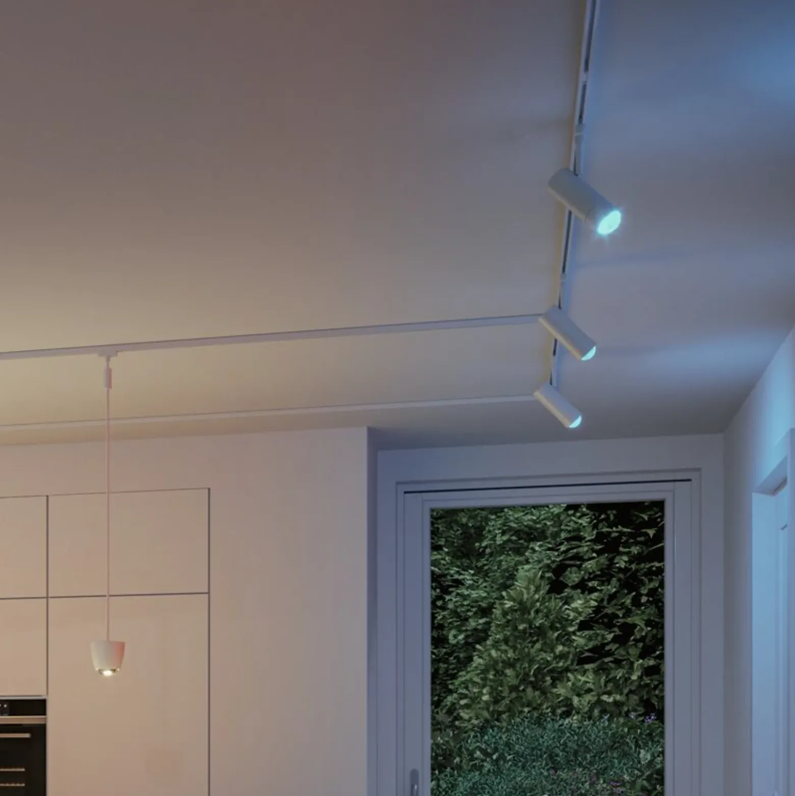 Foco LED inteligente Paulmann URail Tarie, blanco señal, ZigBee