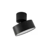 Foco LED Lindby Nivoria, Ø 14 cm, negro, orientable
