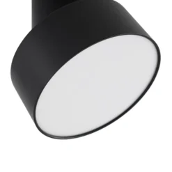 Foco LED Lindby Nivoria, Ø 14 cm, negro, orientable