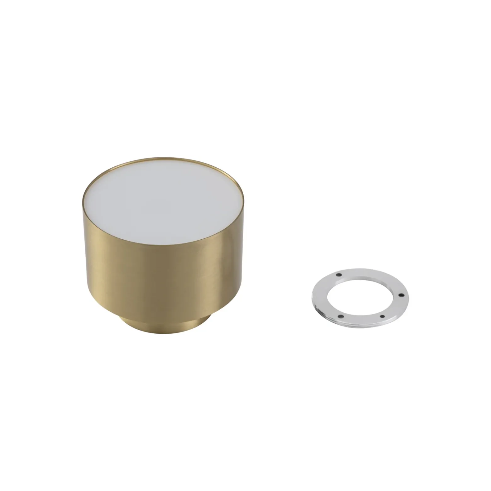 Foco LED Lindby Nivoria, 11 x 9 cm, dorado, metal