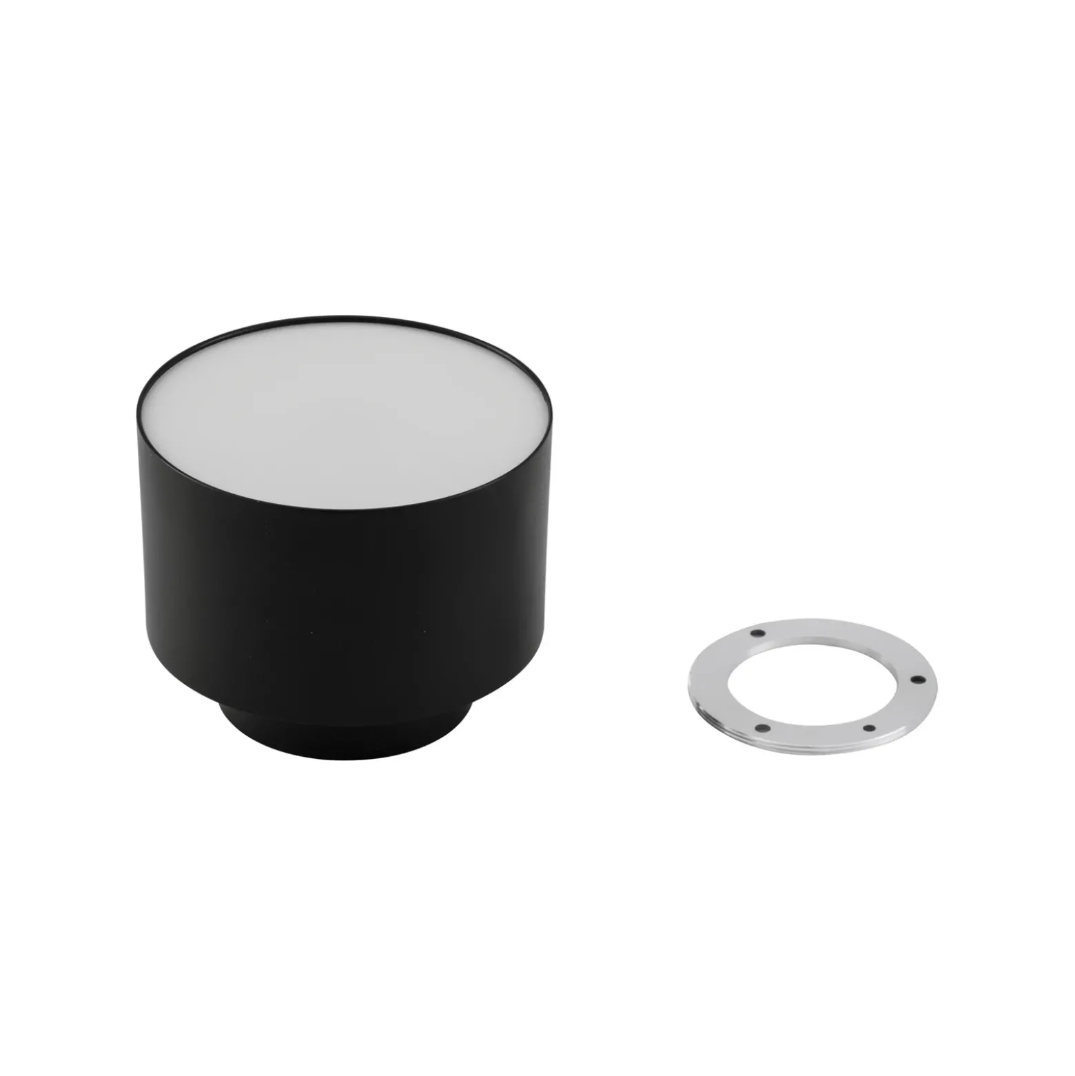 Foco LED Lindby Nivoria, 11 x 9 cm, negro, metal