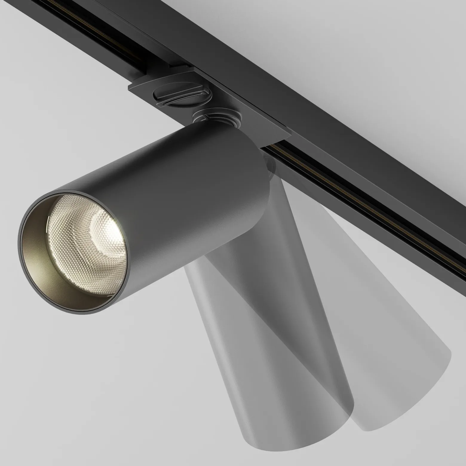 Foco LED Maytoni Focus, sistema Unity, Triac, 930, negro