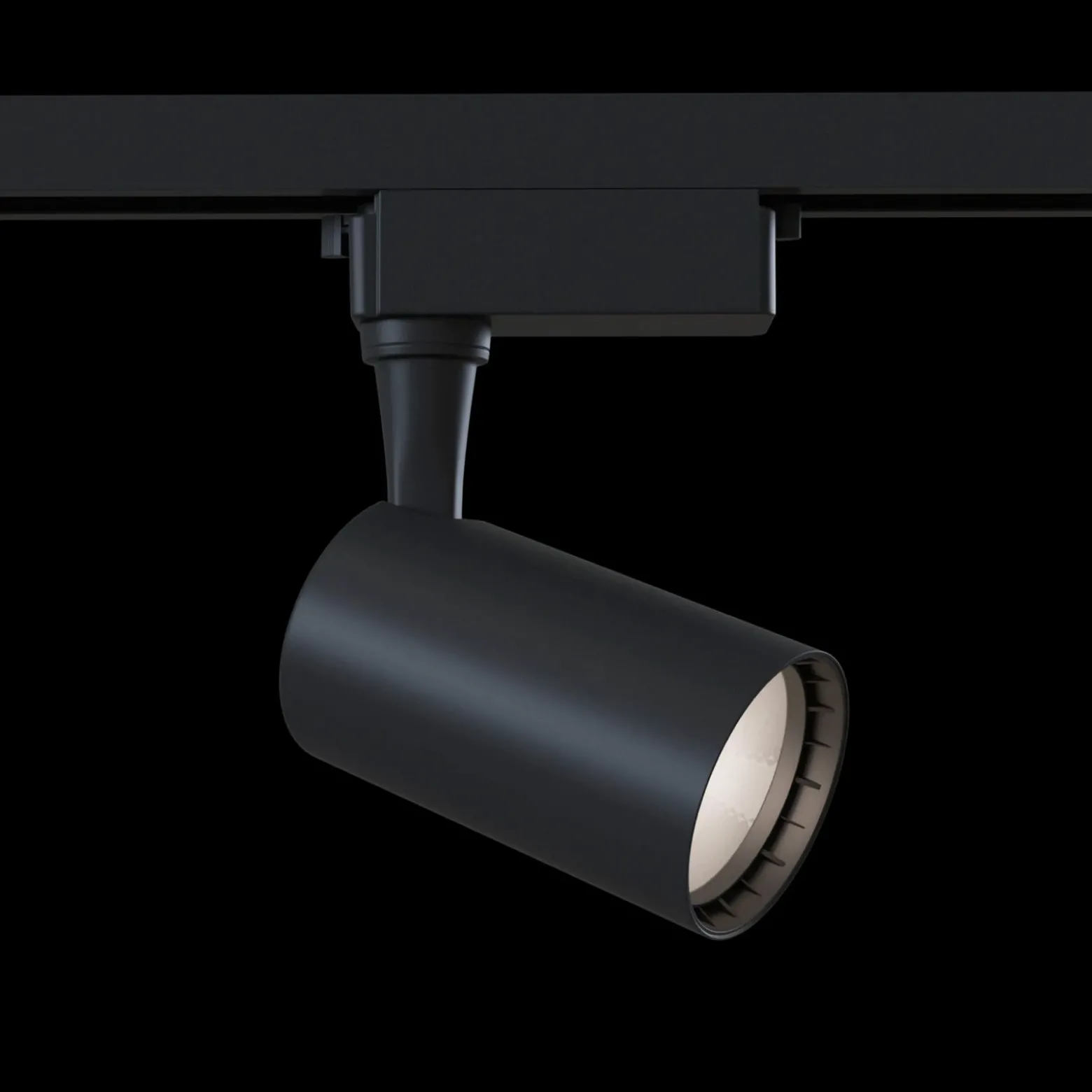 foco LED monofásico Track 3000K 6W, negro