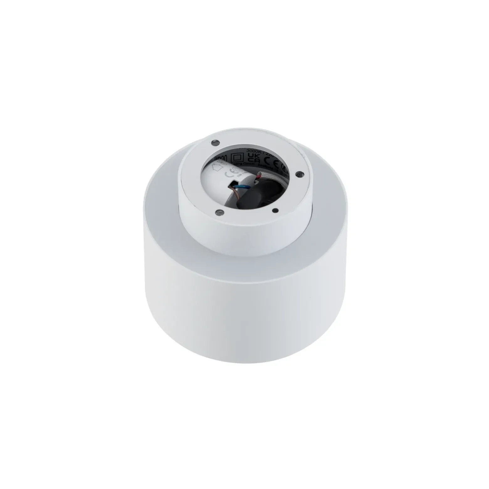 Foco LED Nivoria de Lindby, Ø 11 cm, 15 W, blanco, metal