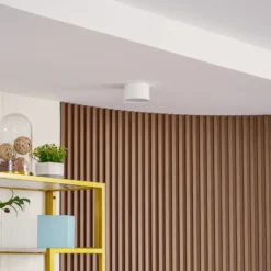 Foco LED Nivoria de Lindby, Ø 11 cm, 9 W, blanco, metal