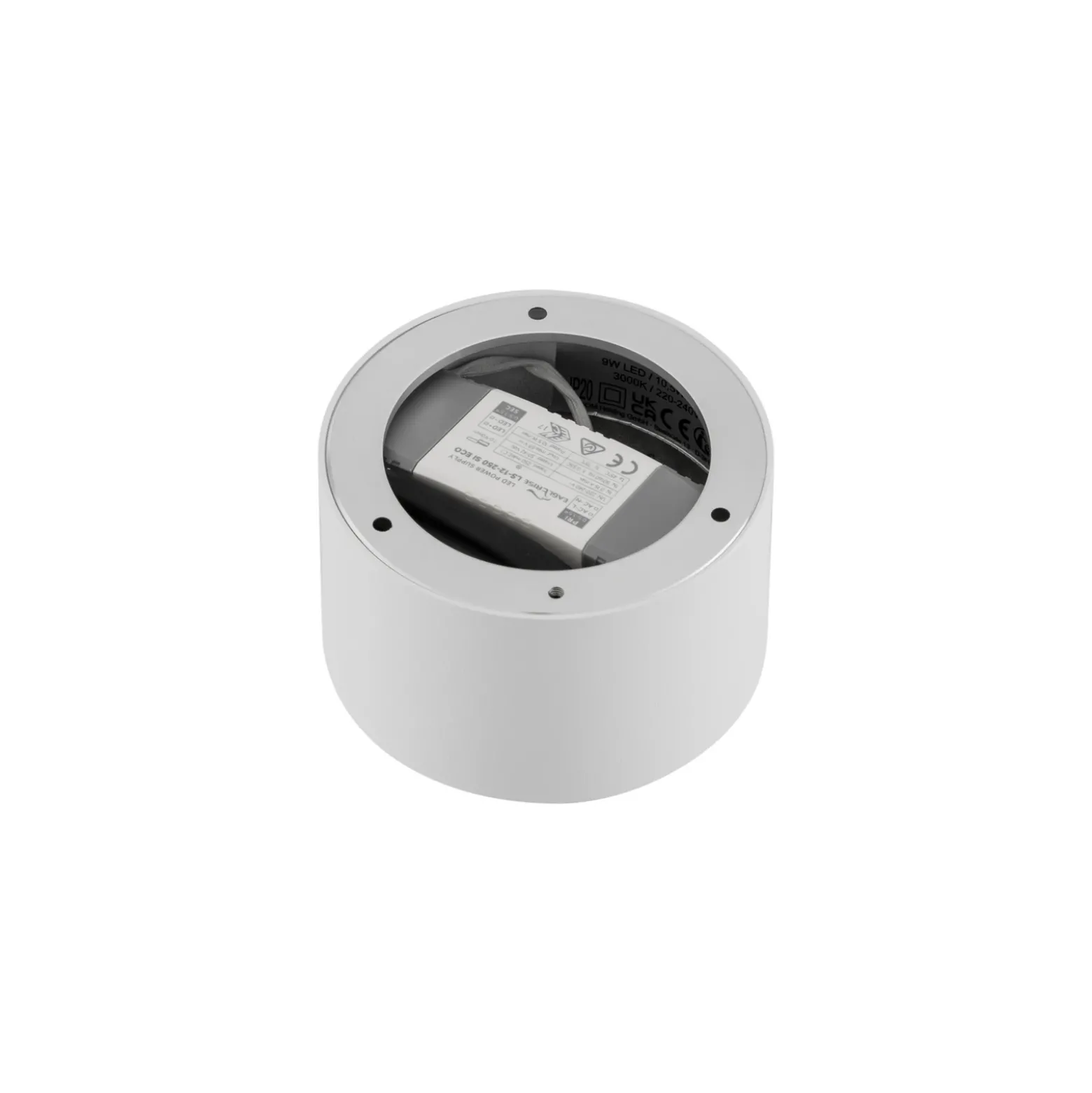 Foco LED Nivoria de Lindby, Ø 11 cm, 9 W, blanco, metal