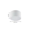 Foco LED Nivoria de Lindby, Ø 11 cm, 9 W, blanco, metal