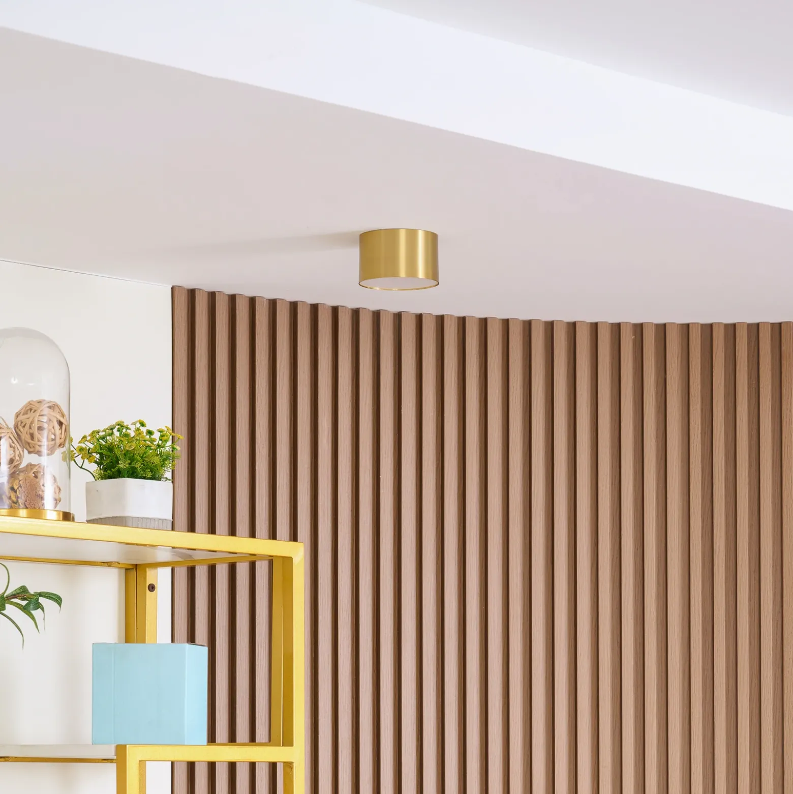 Foco LED Nivoria de Lindby, Ø11 cm, 9 W, dorado, metal