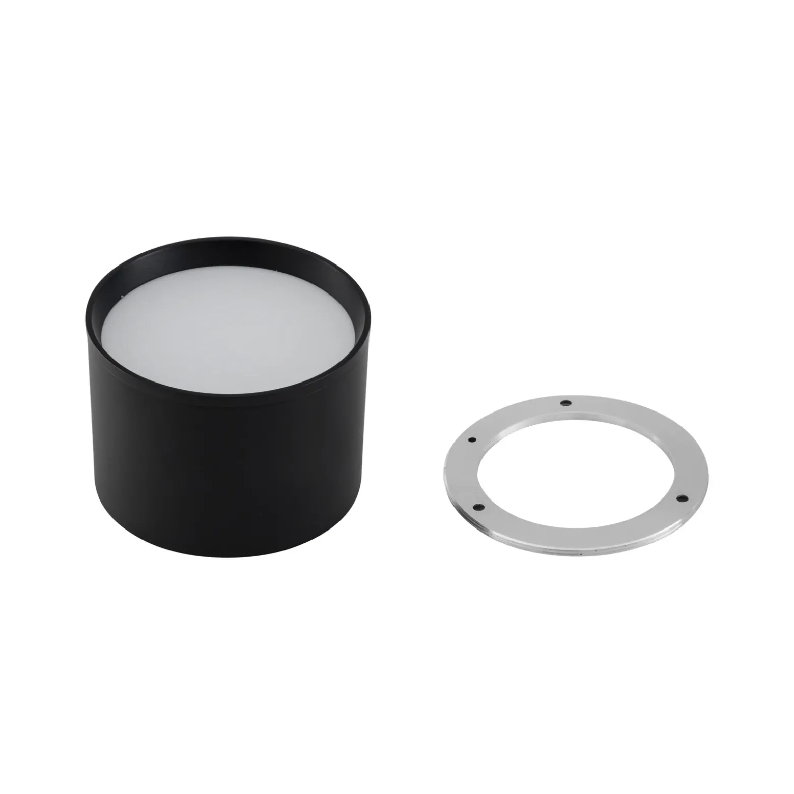 Foco LED Nivoria de Lindby, Ø 12 cm, 15 W, negro, metal