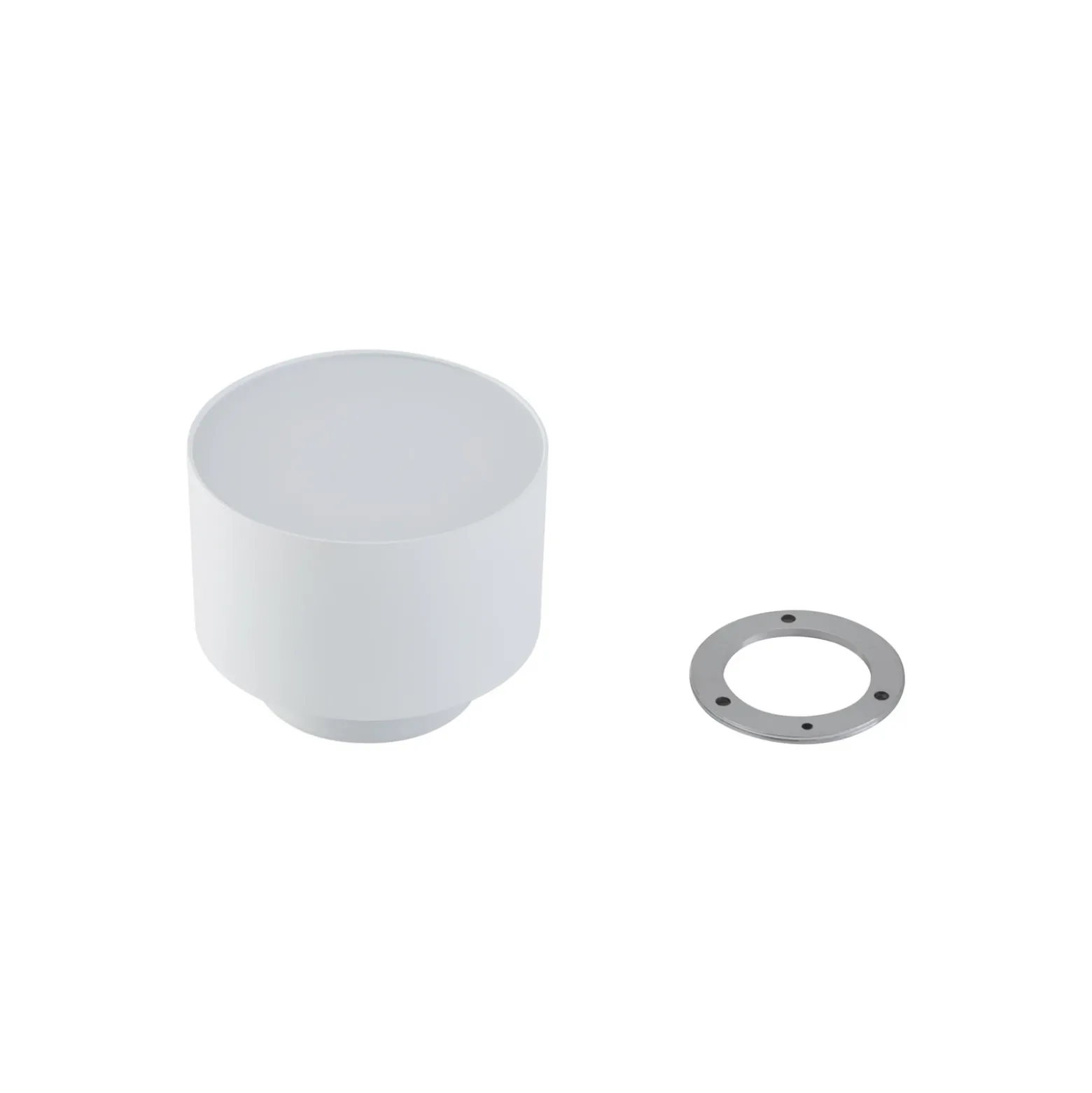 Foco LED Nivoria de Lindby, Ø 11 cm, 15 W, blanco, metal