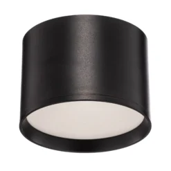Foco LED Nivoria de Lindby, Ø 12 cm, 15 W, negro, metal