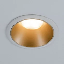 Foco LED Paulmann Cole, dorado-blanco, juego de 3