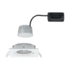 Foco LED Paulmann Nova Coin, angular, atenuable, blanco mate, 2700 K