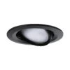 Foco LED Paulmann Nova Coin, juego de 3, negro, orientable, 2700 K