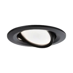 Foco LED Paulmann Nova Coin, juego de 3, negro, orientable, 2700 K