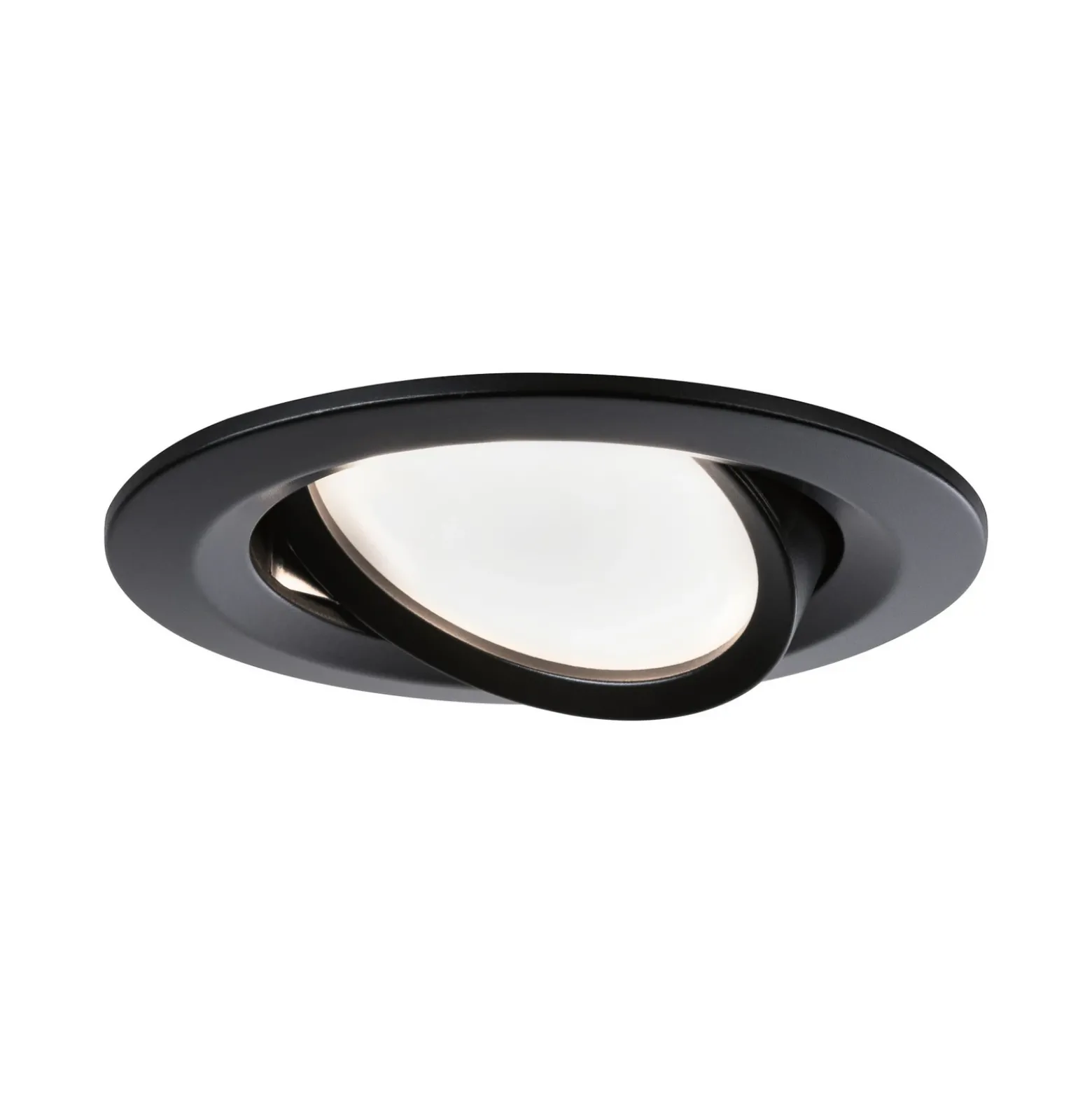 Foco LED Paulmann Nova Coin, juego de 3, negro, orientable, 2700 K