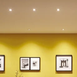 Foco LED Paulmann Nova Coin, juego de 3 unidades, de hierro, orientable, 2700 K