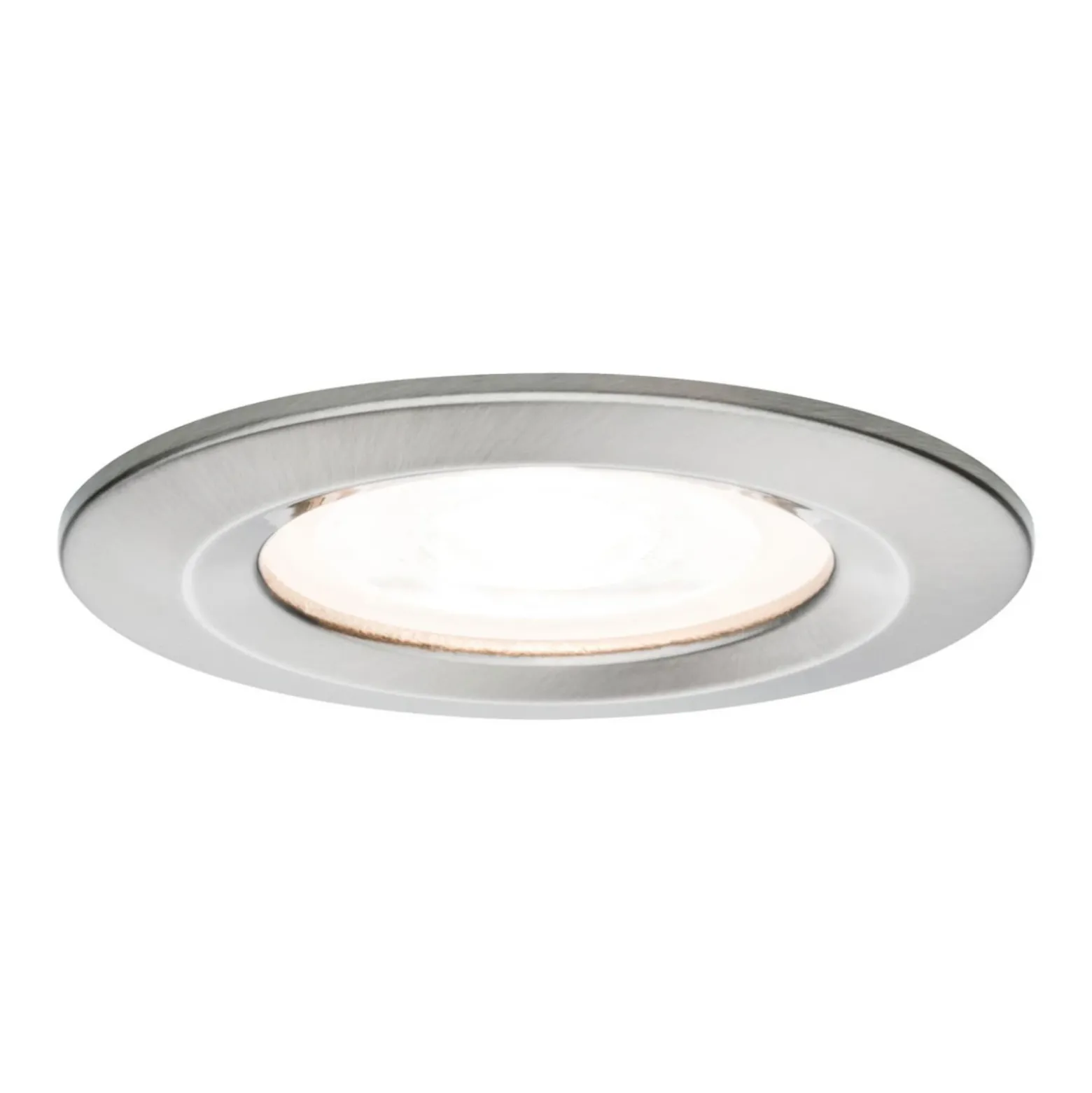 Foco LED Paulmann Nova redondo fijo, hierro, IP44, GU10 atenuable
