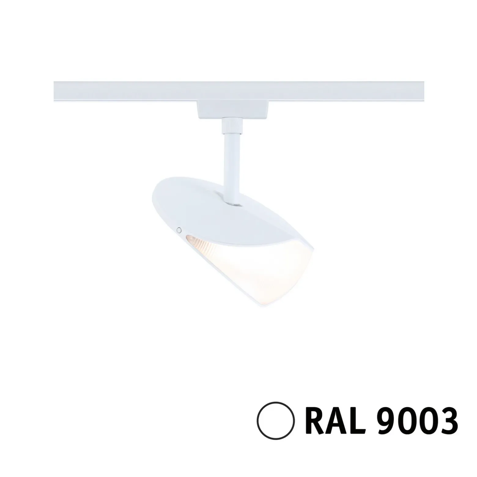 Foco LED Paulmann URail Alejandro, blanco señal, 3000 K, atenuable.