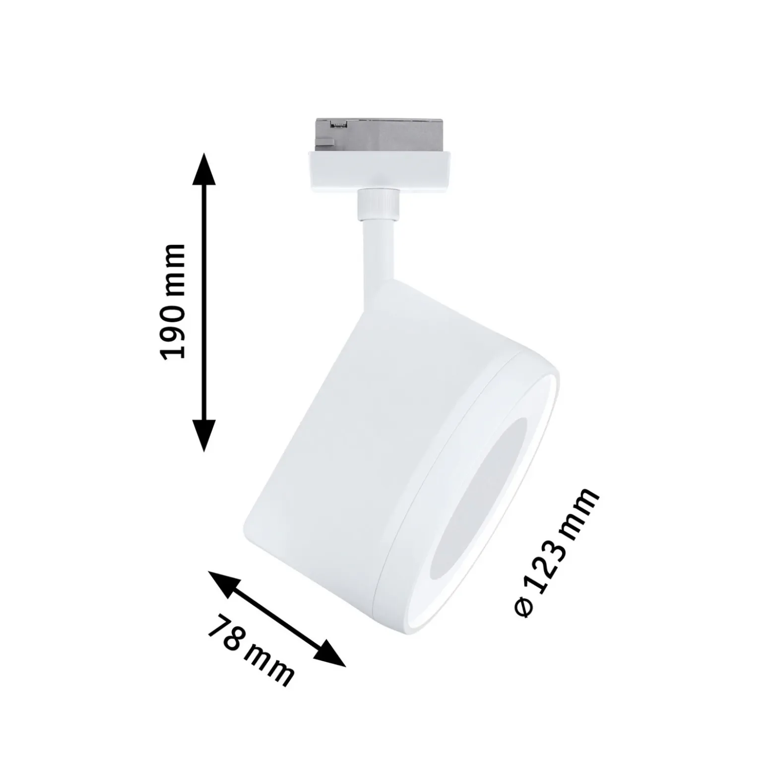 Foco LED Paulmann URail Arena, blanco señal, 4000 K, atenuable