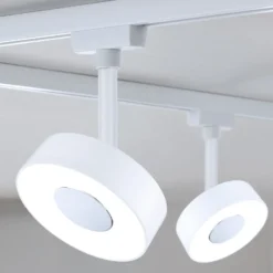 Foco LED Paulmann URail Circle, regulable en 3 pasos, 3000 K, blanco señal