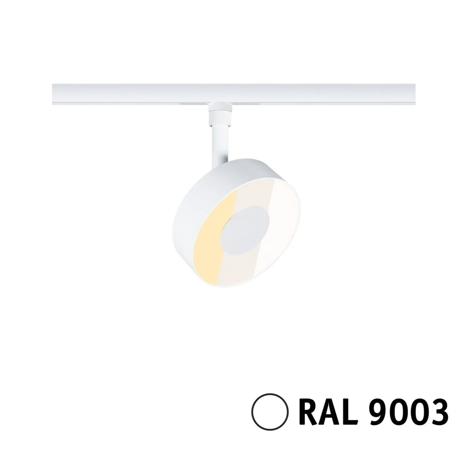 Foco LED Paulmann URail Circle, blanco mate, CCT, atenuable