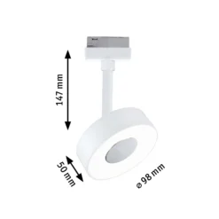 Foco LED Paulmann URail Circle, 3stepdim, 4000 K, blanco señal