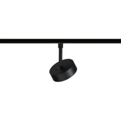 Foco LED Paulmann URail Circle, negro, atenuable en 3 niveles, CCT