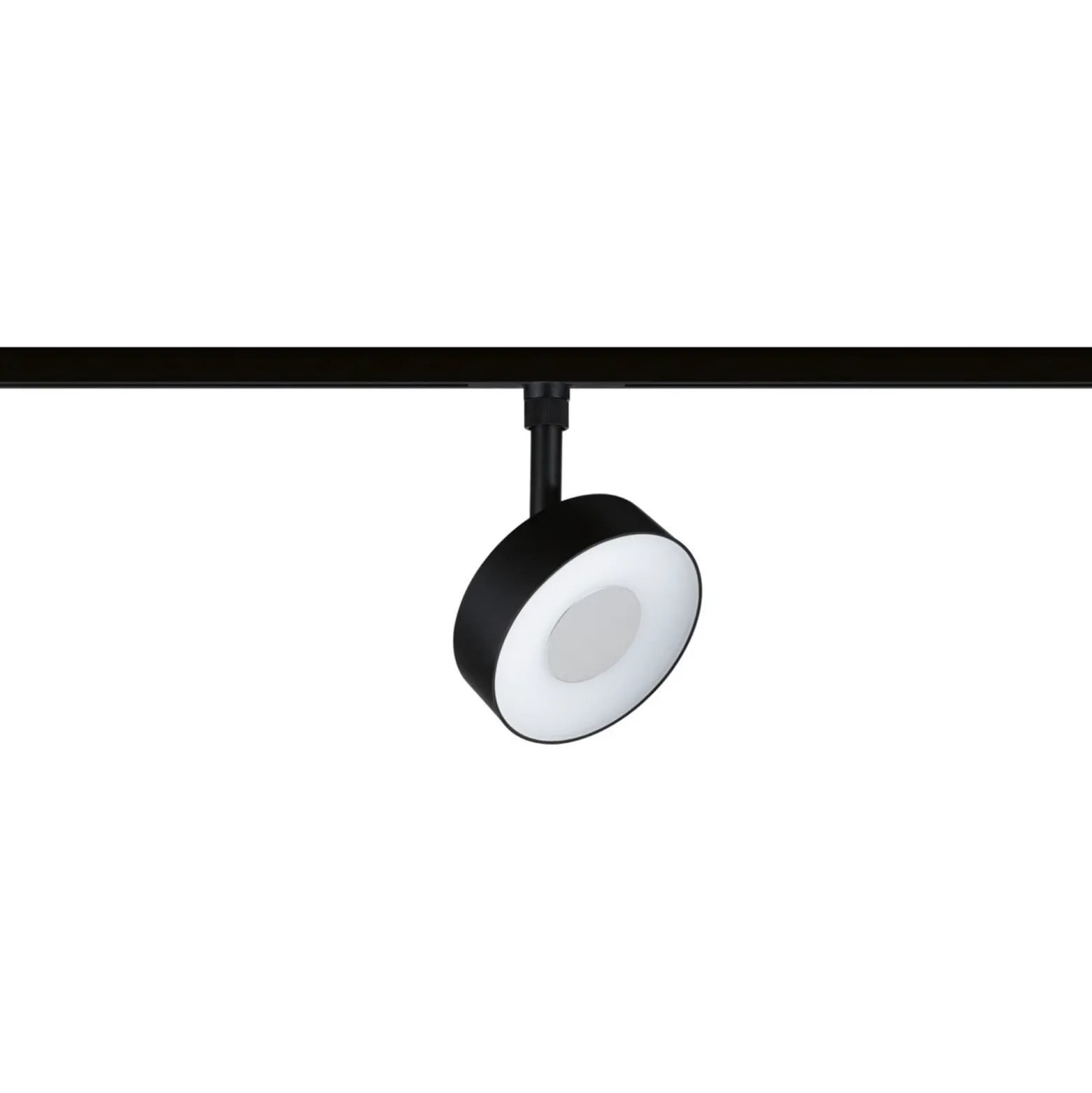 Foco LED Paulmann URail Circle, negro, atenuable en 3 niveles, CCT