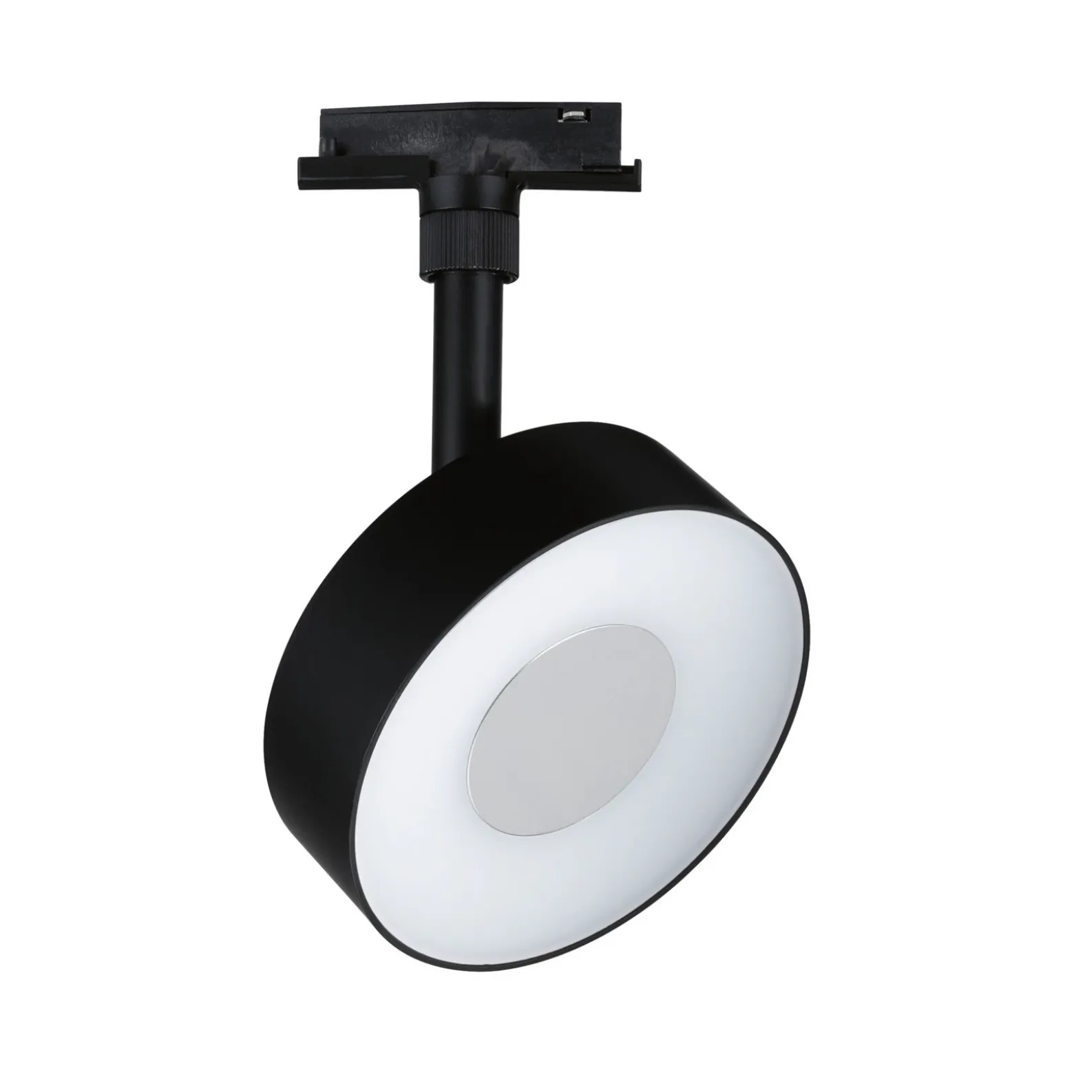 Foco LED Paulmann URail Circle, negro, atenuable en 3 niveles, CCT