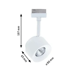 Foco LED Paulmann URail Pane, blanco señal, 4000 K, atenuable