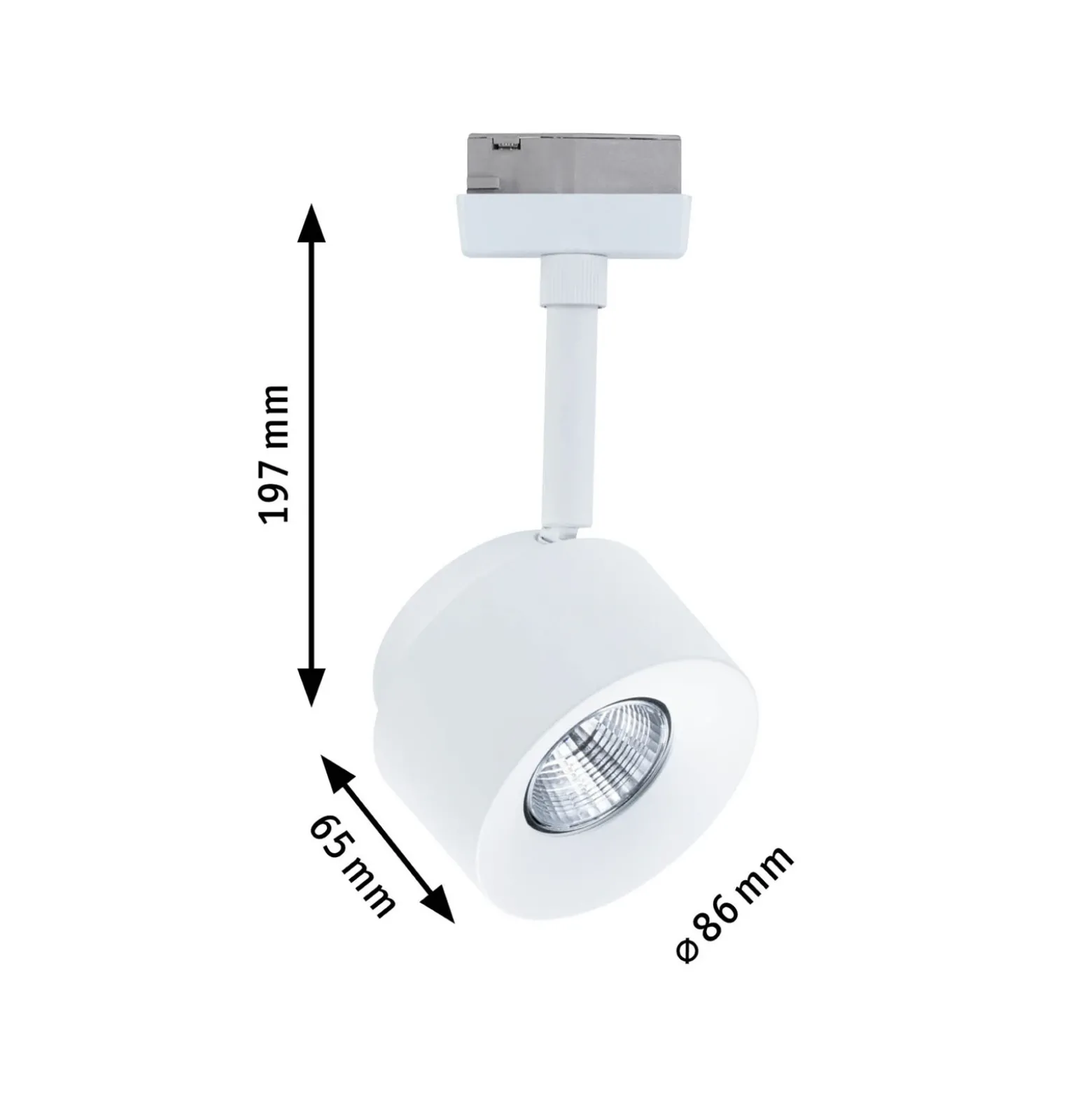 Foco LED Paulmann URail Pane, blanco señal, 4000 K, atenuable