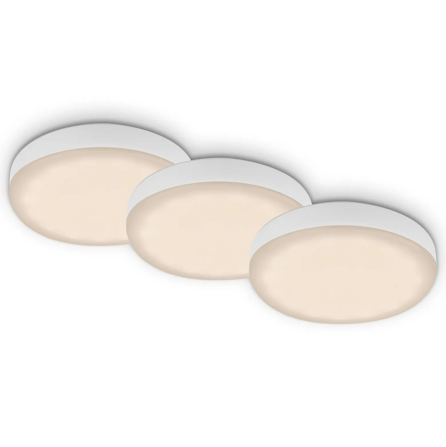 Foco LED Plat, blanco, 3 ud, 3.000K