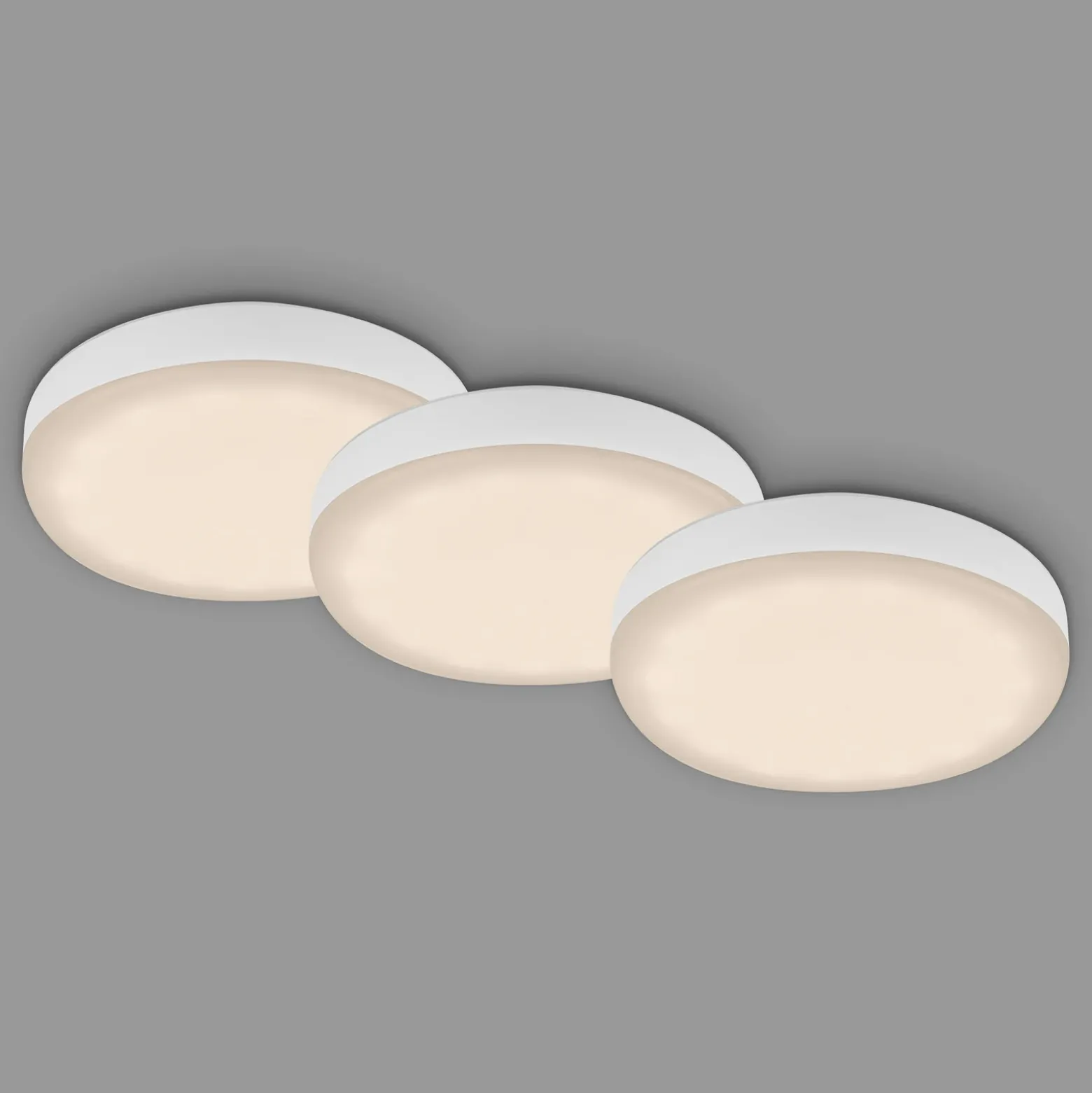 Foco LED Plat, blanco, 3 ud, 3.000K