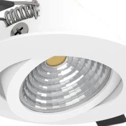 Foco LED Saliceto redondo giratorio 4.000K blanco