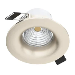 Foco LED Saliceto redondo rígido 2.700K níquel