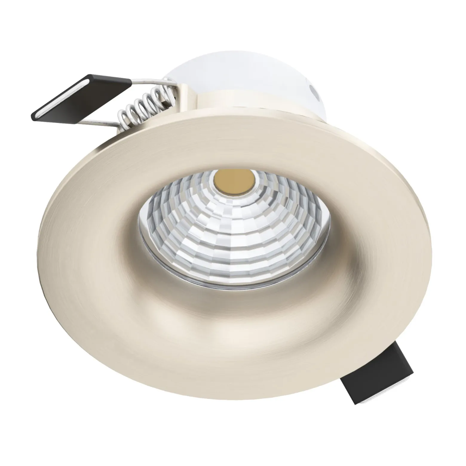 Foco LED Saliceto redondo rígido 2.700K níquel
