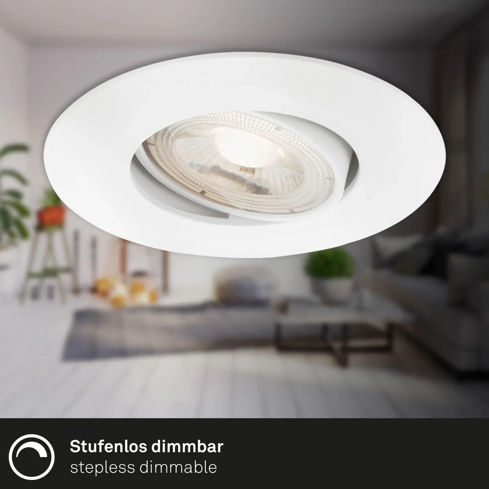 Foco LED 7602 3 ud IP65 3.000 K blanco