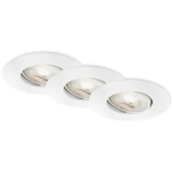 Foco LED 7602 3 ud IP65 3.000 K blanco