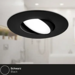 Foco LED 7597 3 ud IP65 4.000 K negro