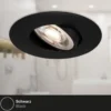 Foco LED 7602 3 ud IP65 3.000 K negro