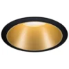 Foco Paulmann Cole GU10, negro/dorado