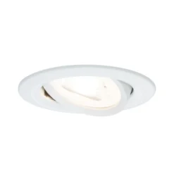 Foco Paulmann Spot Nova redondo, orientable y atenuable, blanco mate, casquillo