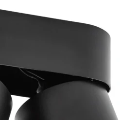 Foco PRIOS Rotari basic, 2 luces, negro, 18 cm, GU10
