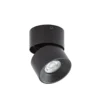 Foco PRIOS Rotari basic, 1 luz, negro, Ø 9 cm, GU10