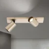 Foco Sean, 2 luces, dorado, metal, giratorio